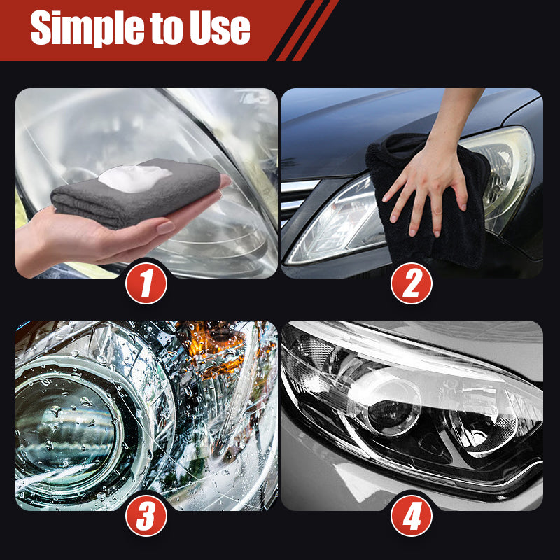 📢📢50% OFF !! ⏰180ml Professional Car Headlight Restorer with Sponge