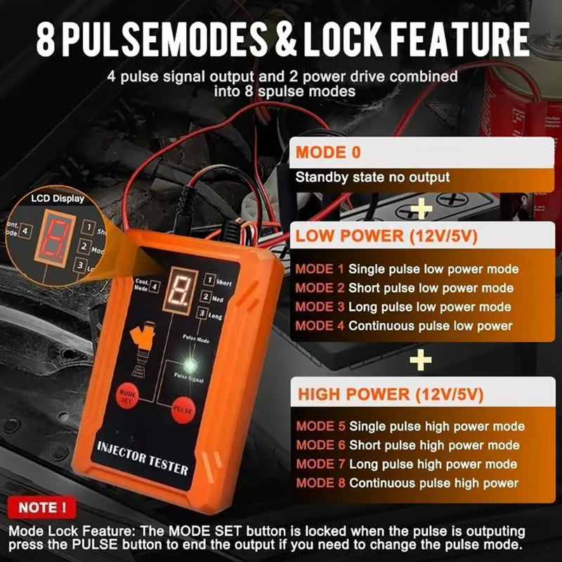 📢📢50% OFF !! ⏰Professional 4-Mode Fuel Injector Tester & Cleaner Tool
