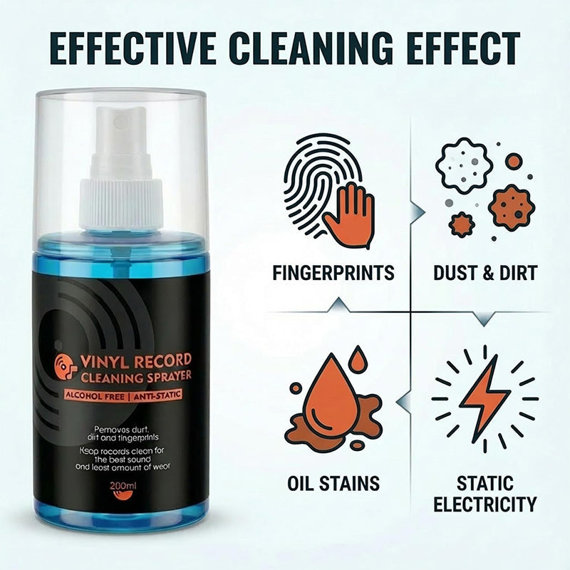 📢📢50% OFF !! ⏰Anti-Static Vinyl Record Cleaning Spray