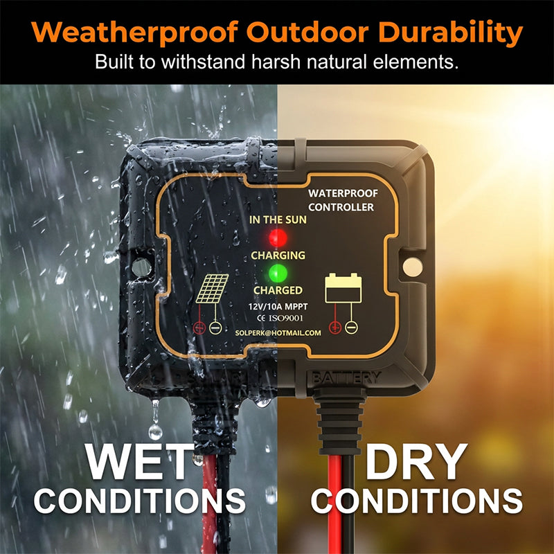 📢📢50% OFF !! ⏰Waterproof MPPT Solar Charge Controller