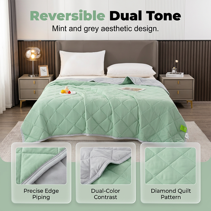 📢📢40% OFF !! ⏰Solid Color Lightweight Cooling Summer Quilt