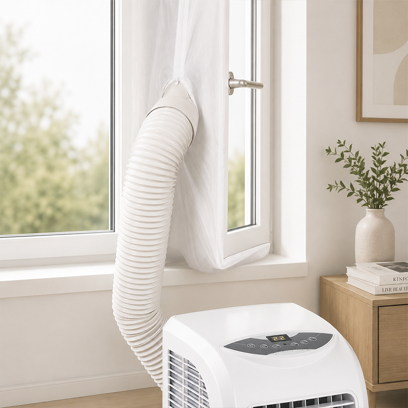 📢📢40% OFF !! ⏰Portable AC Window Seal Kit with 2 Zipper Doors