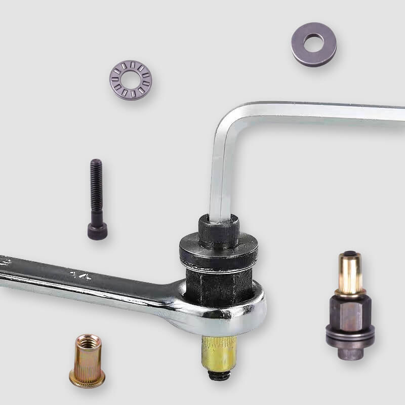 📢📢40% OFF !! ⏰Rivet Gun Head & Nutsert Cap Set | Heavy-Duty Steel Fastening Tool | Portable Kit for Automotive, Sheet Metal & Industrial Use