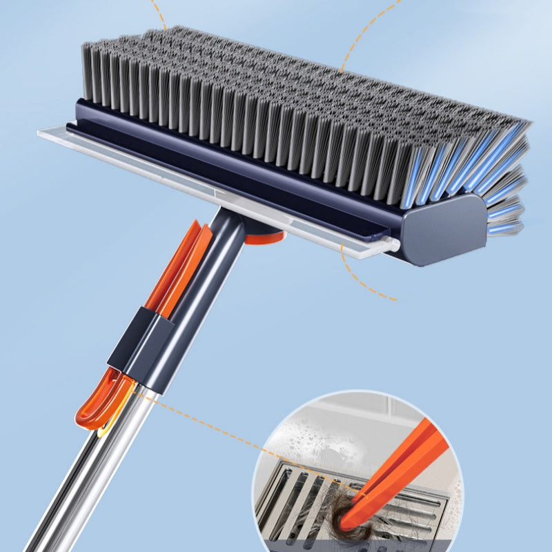 📢📢40% OFF !! ⏰3-in-1 Floor Scrub Brush with Long Handle