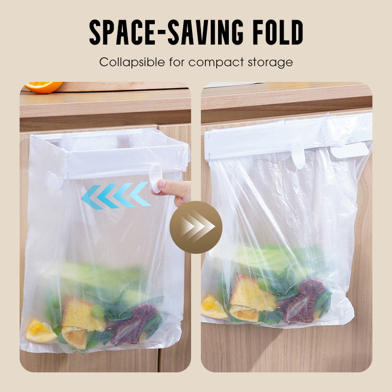 📢📢50% OFF !! ⏰No-Drill Wall-Mounted Folding Trash Bag Holder