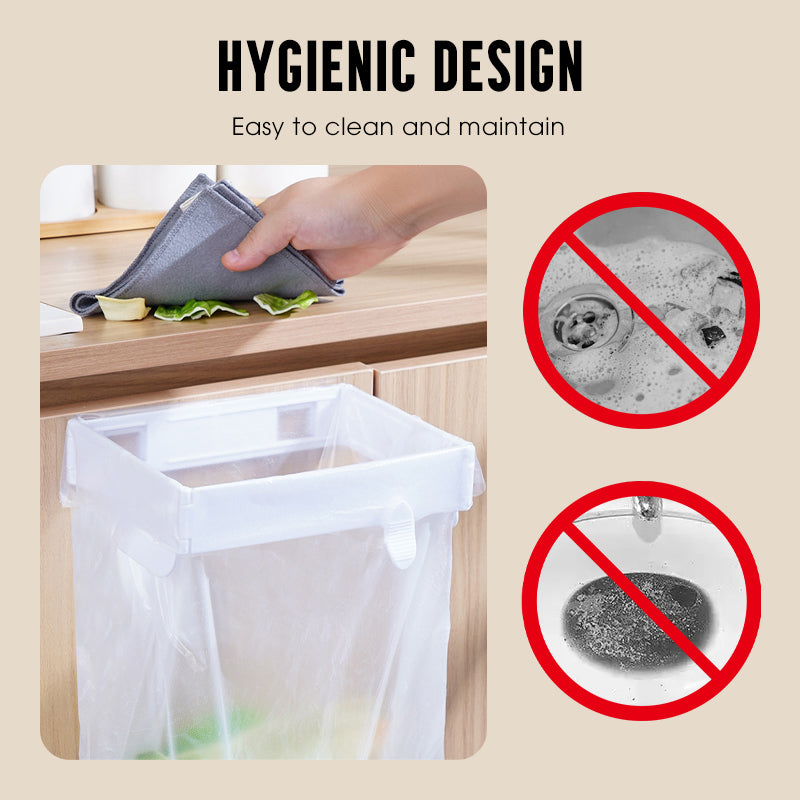 📢📢50% OFF !! ⏰No-Drill Wall-Mounted Folding Trash Bag Holder