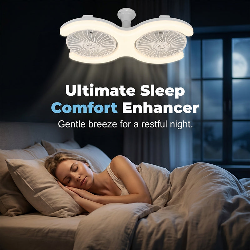 📢📢40% OFF !! ⏰Dual-Head LED Ceiling Fan with Light