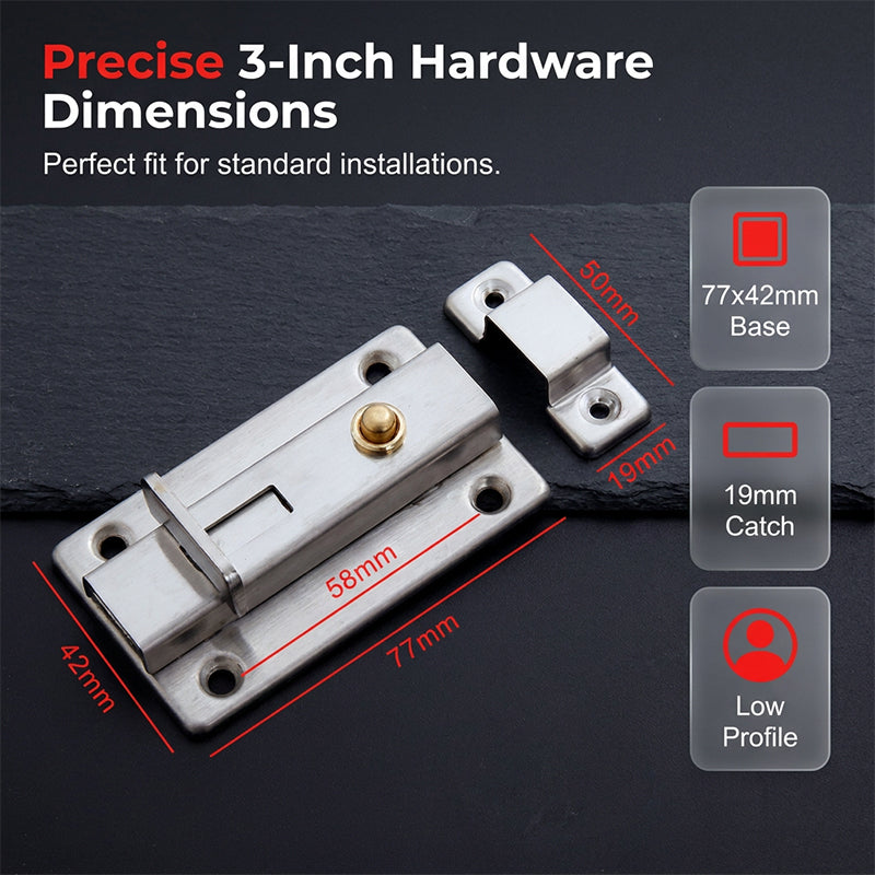 📢📢50% OFF !! ⏰Auto-Rebound Security Door Latch