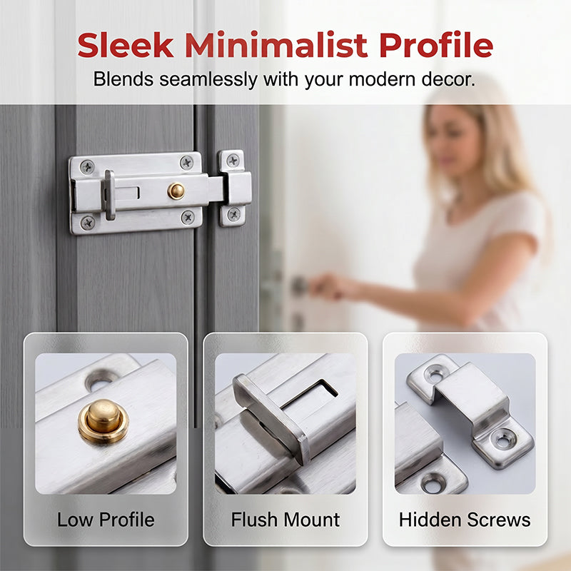 📢📢50% OFF !! ⏰Auto-Rebound Security Door Latch