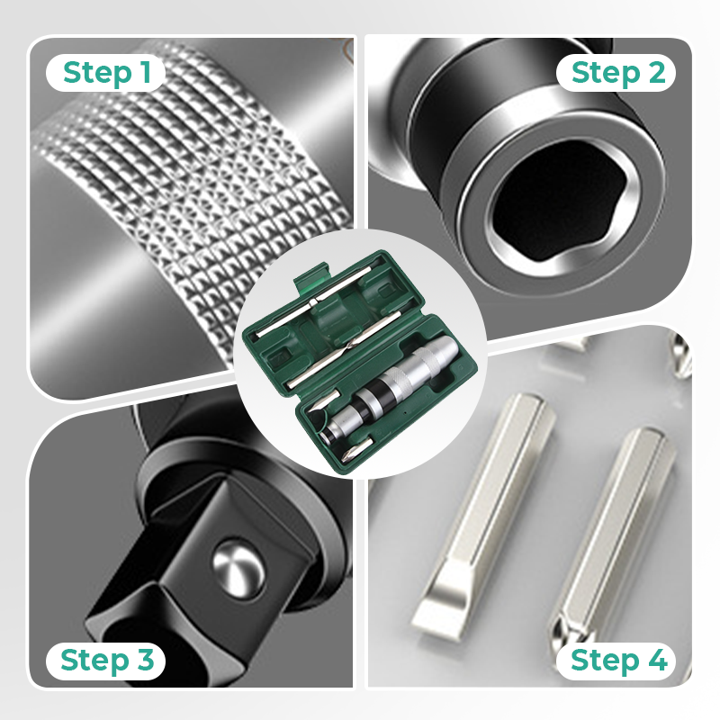 📢📢40% OFF !! ⏰Industrial Grade Impact Screwdriver & Bits Set with Portable Storage Case