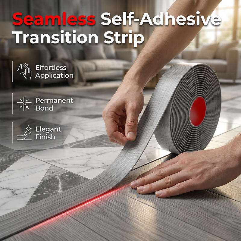 📢📢50% OFF !! ⏰Self-Adhesive Flexible Floor Transition Strip