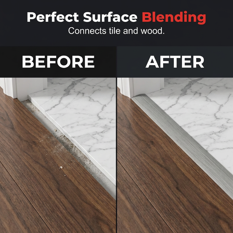 📢📢50% OFF !! ⏰Self-Adhesive Flexible Floor Transition Strip
