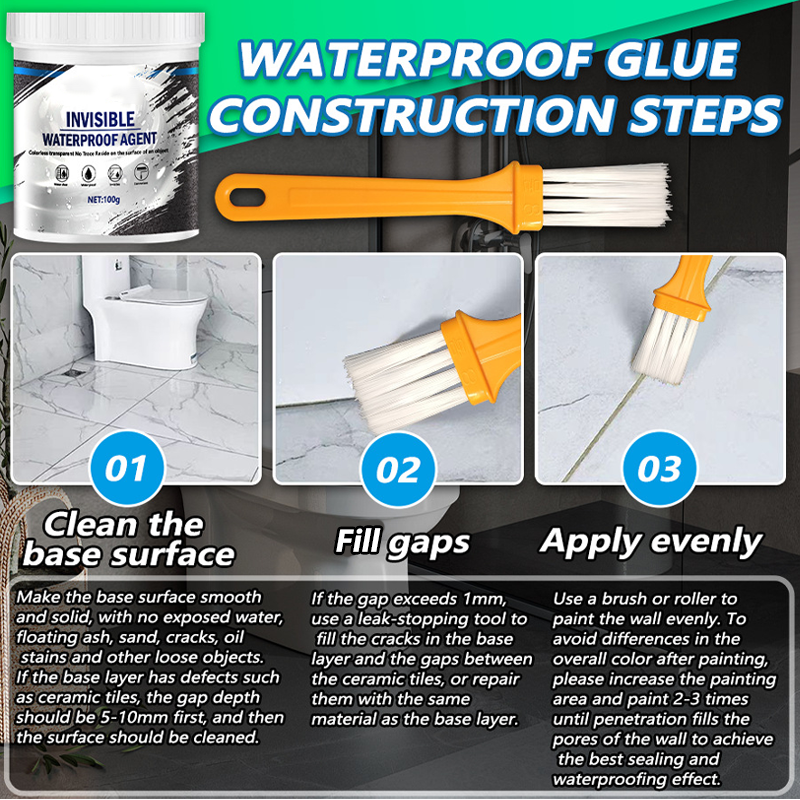 📢📢50% OFF !! ⏰Durable Transparent Waterproof & Leak-Proof Coating