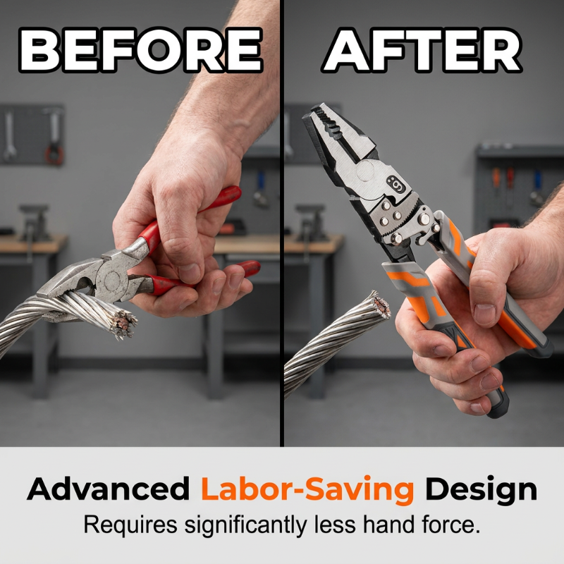 📢📢40% OFF !! ⏰Ratchet Cable Wire Cutter Pliers