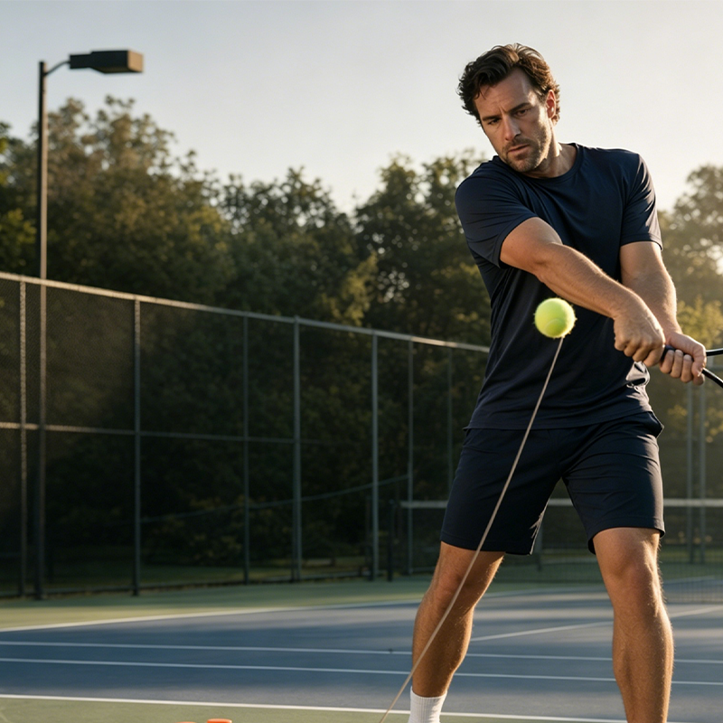 📢📢50% OFF !! ⏰Solo Tennis Rebound Trainer