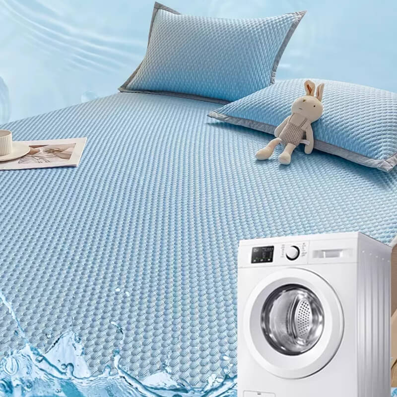 📢📢40% OFF !! ⏰Ice Silk Cool Mattress Fitted Sheet 2-pcs Sets