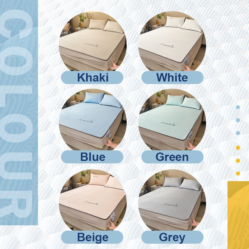 📢📢40% OFF !! ⏰Ice Silk Cool Mattress Fitted Sheet 2-pcs Sets
