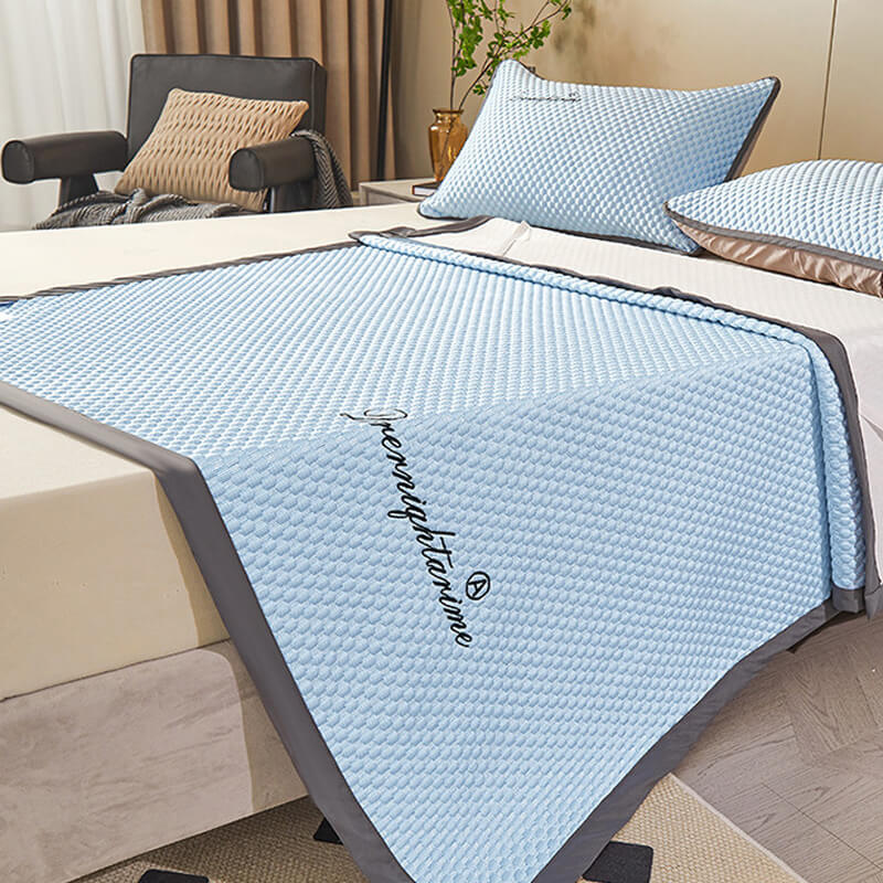 📢📢40% OFF !! ⏰Ice Silk Cool Mattress Fitted Sheet 2-pcs Sets