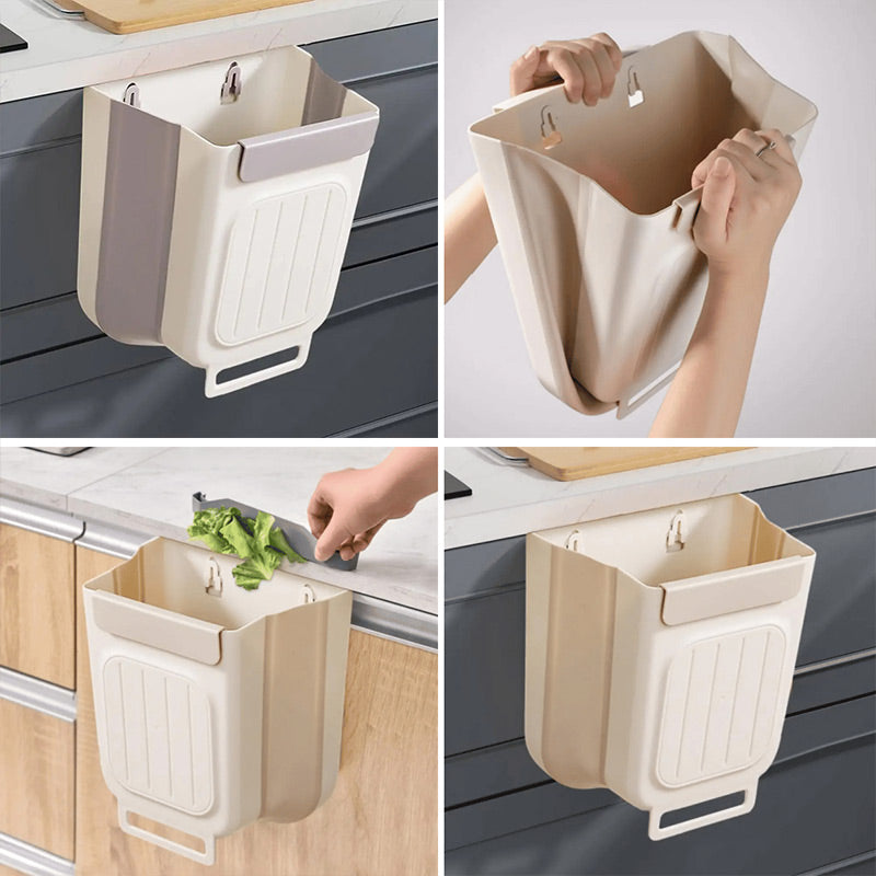 📢📢50% OFF !! ⏰Multipurpose Hanging Collapsible Trash Can for Kitchen