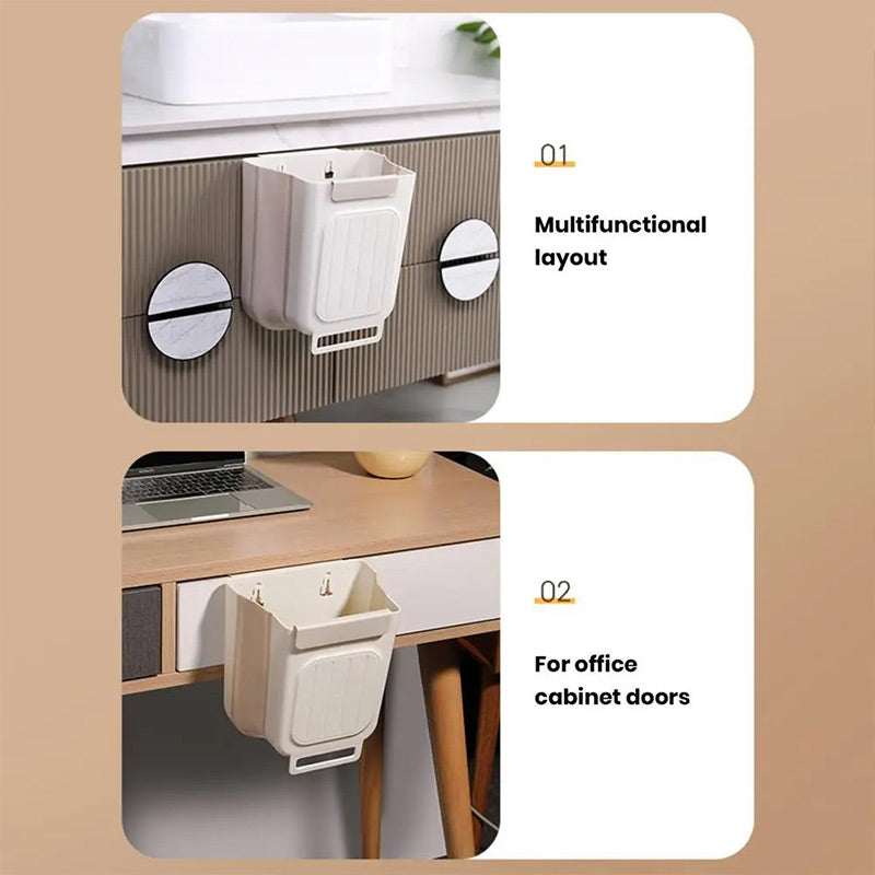 📢📢50% OFF !! ⏰Multipurpose Hanging Collapsible Trash Can for Kitchen