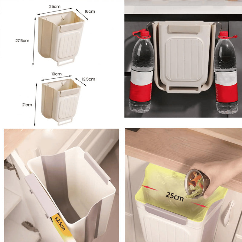 📢📢50% OFF !! ⏰Multipurpose Hanging Collapsible Trash Can for Kitchen