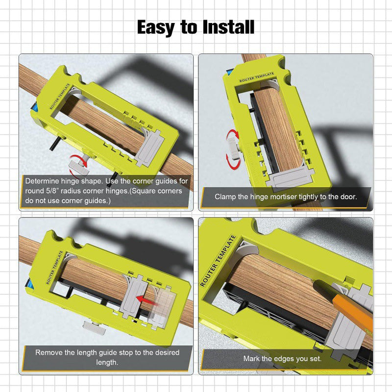📢📢40% OFF !! ⏰Door Hinge Jig Kit