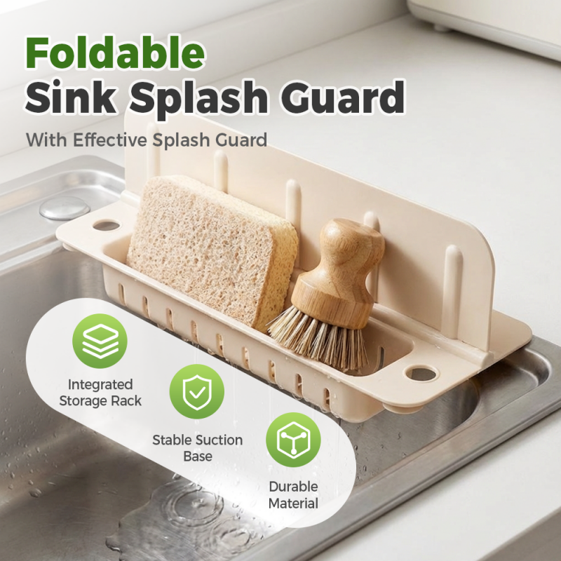 📢📢40% OFF !! ⏰Foldable Sink Splash Guard with Suction Cups