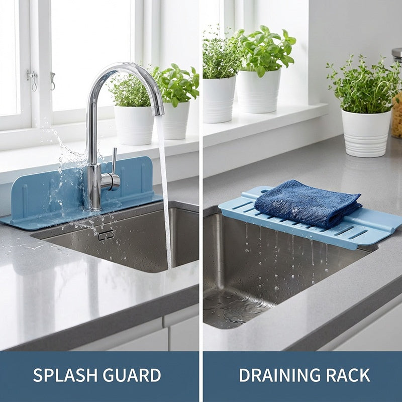 📢📢40% OFF !! ⏰Foldable Sink Splash Guard with Suction Cups
