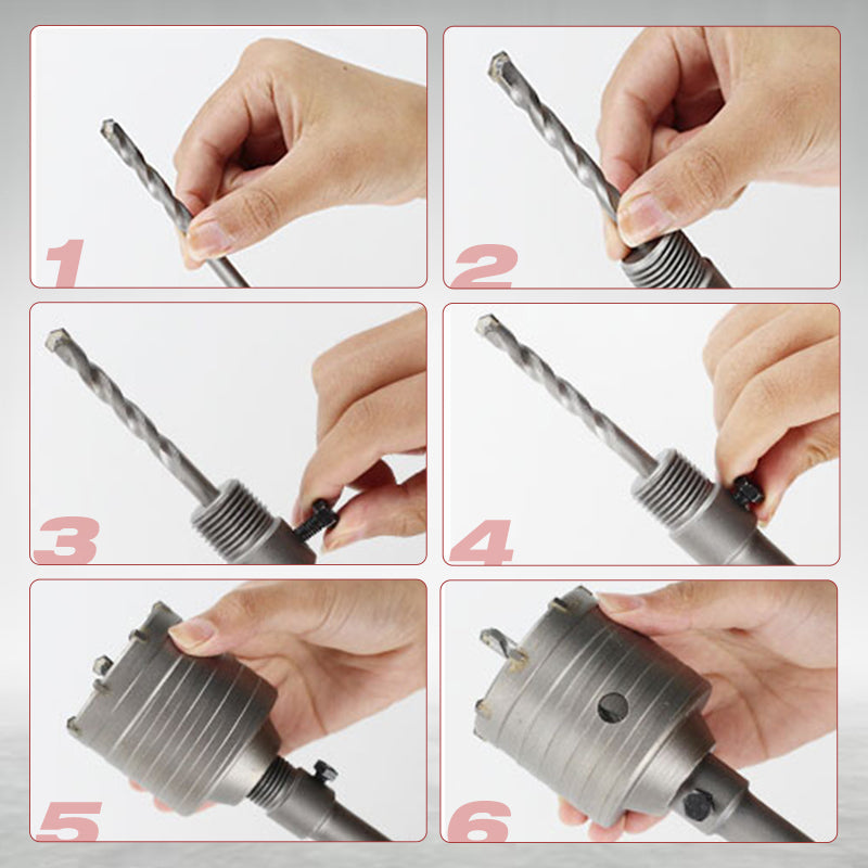 📢📢50% OFF !! ⏰Impact-Resistant Wall Puncher - Electric Drill Accessories