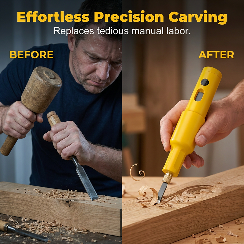 📢📢50% OFF !! ⏰ All-in-One Electric Carving Tool Set 50% OFF! Precise, powerful, versatile – perfect for wood, linoleum & DIY projects. 🔥🎨