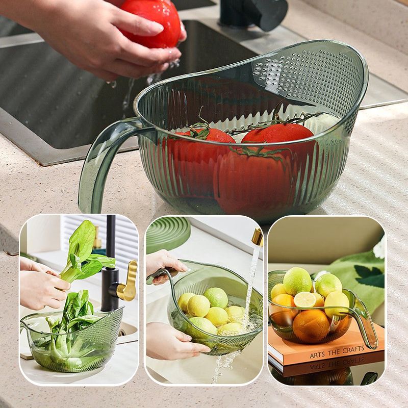 📢📢50% OFF !! ⏰Multipurpose Rice Washing Bowl Strainer with Handle