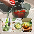 📢📢50% OFF !! ⏰Multipurpose Rice Washing Bowl Strainer with Handle
