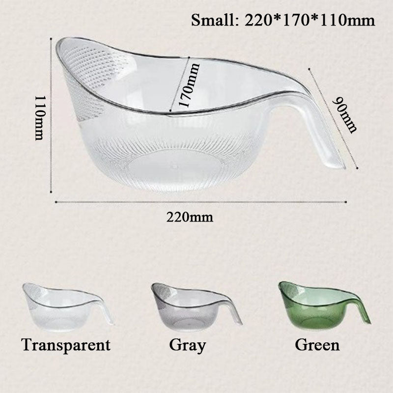 📢📢50% OFF !! ⏰Multipurpose Rice Washing Bowl Strainer with Handle