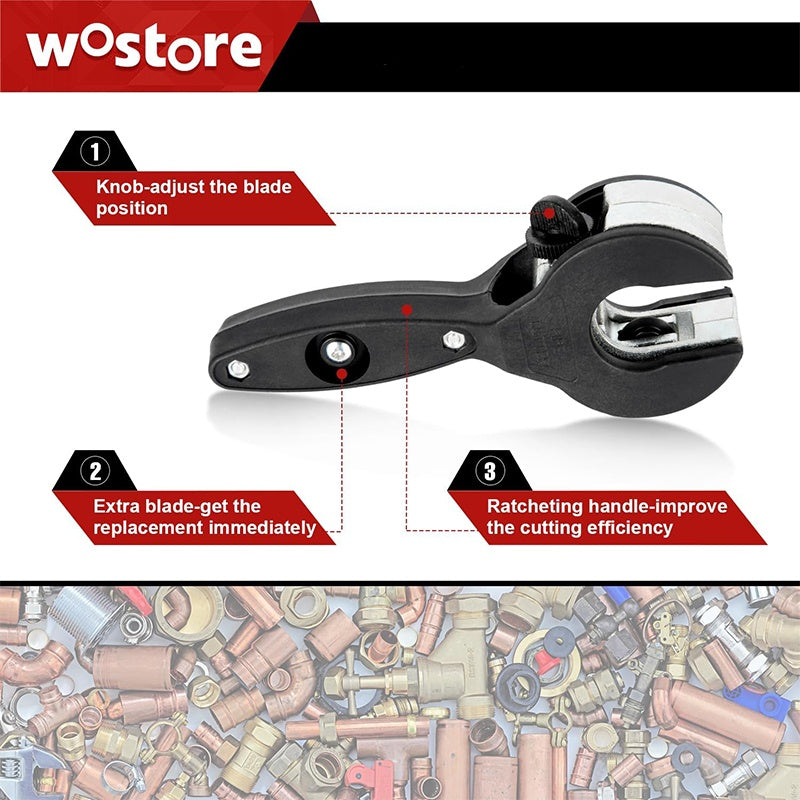 📢📢40% OFF !! ⏰3-Piece Ratcheting Tubing Cutter Set