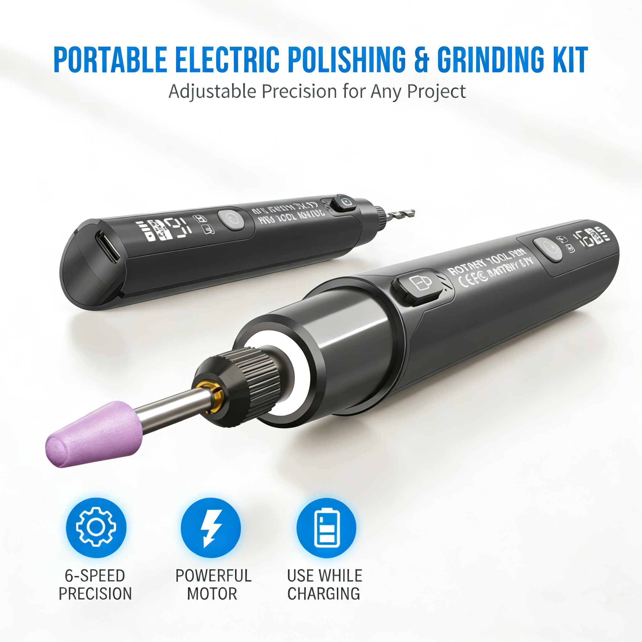 📢📢40% OFF !! ⏰Portable Electric Polishing & Grinding Kit