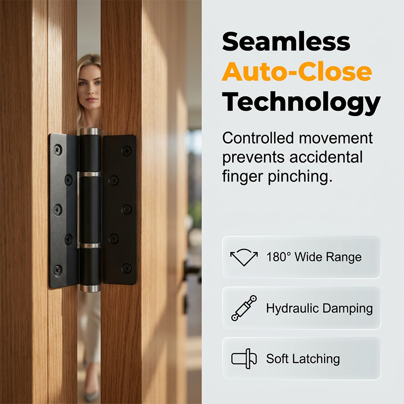 📢📢40% OFF !! ⏰Auto-Closing Hydraulic Invisible Door Hinge