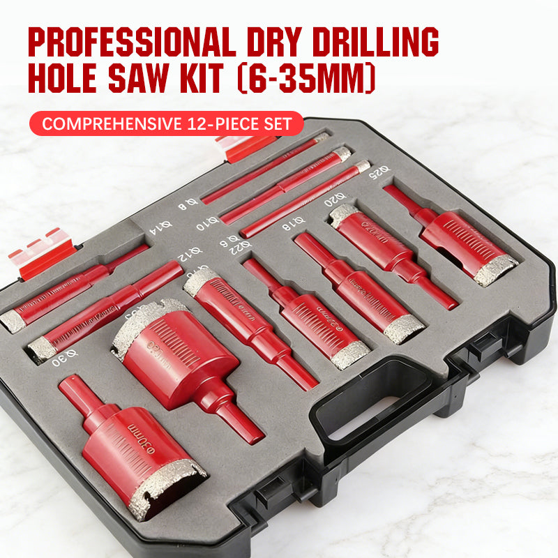 📢📢40% OFF !! ⏰Professional Dry Drilling Hole Saw Kit (6-35mm)