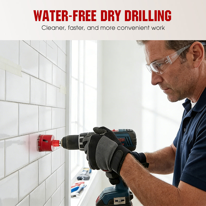 📢📢40% OFF !! ⏰Professional Dry Drilling Hole Saw Kit (6-35mm)
