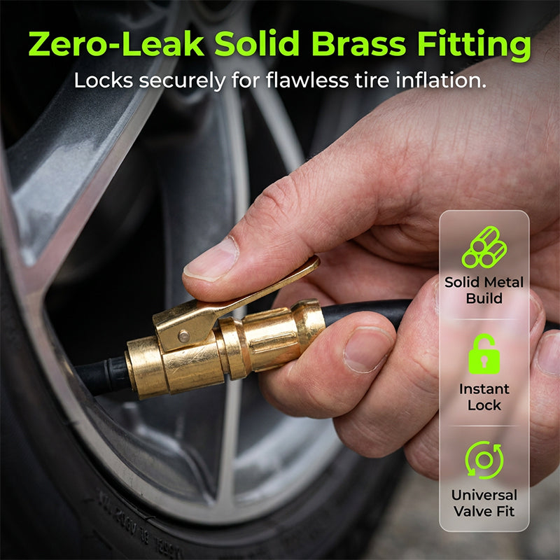 📢📢40% OFF !! ⏰Digital Tire Inflator with Pressure Gauge LED Backlit Air Chuck