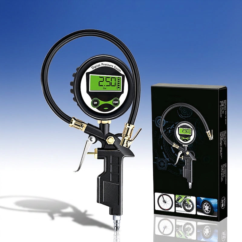 📢📢40% OFF !! ⏰Digital Tire Inflator with Pressure Gauge LED Backlit Air Chuck