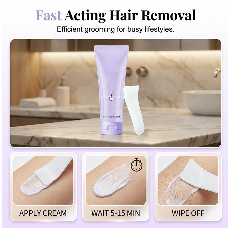 📢📢50% OFF !! ⏰Body Hair Removal Cream with Spatula Applicator