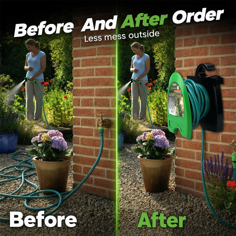 📢📢40% OFF !! ⏰Portable Garden Hose Reel Cart