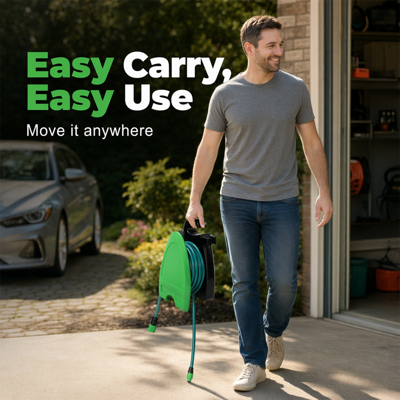 📢📢40% OFF !! ⏰Portable Garden Hose Reel Cart