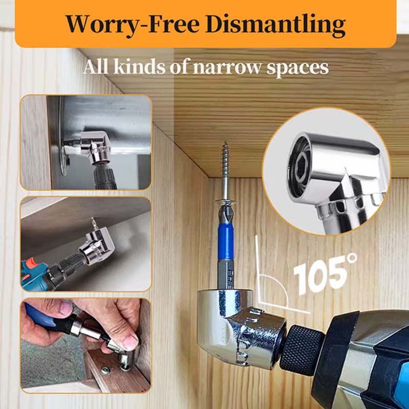📢📢50% OFF !! ⏰105 Degree Right Angle Drill Adapter Set