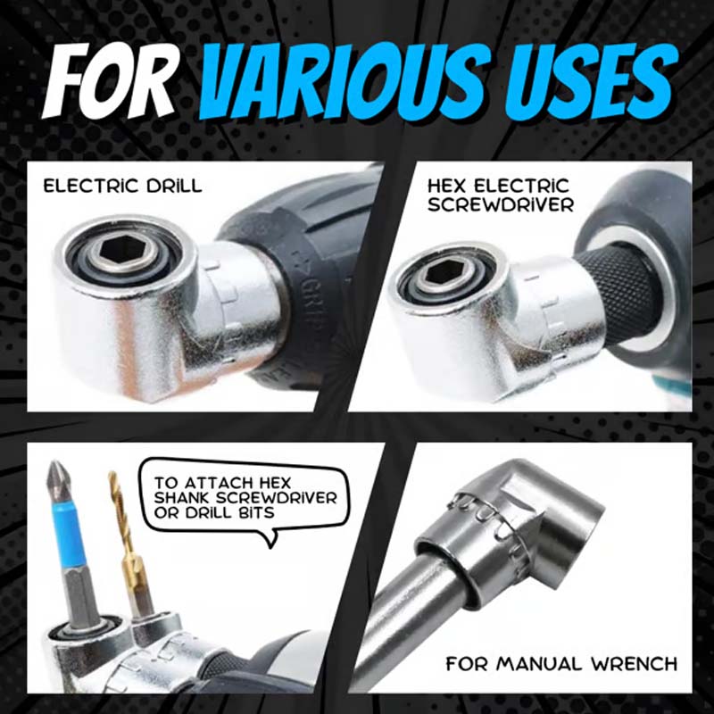 📢📢50% OFF !! ⏰105 Degree Right Angle Drill Adapter Set