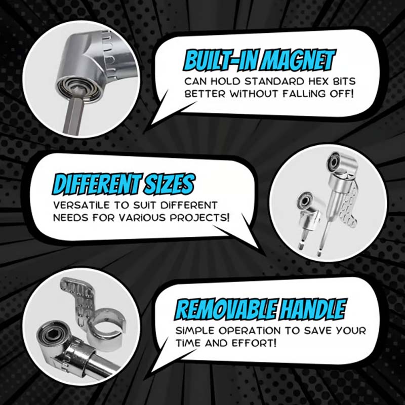 📢📢50% OFF !! ⏰105 Degree Right Angle Drill Adapter Set