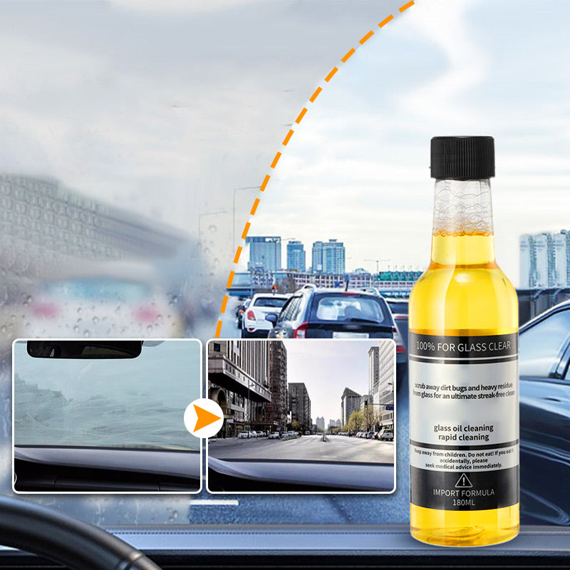 📢📢50% OFF !! ⏰Car Glass Oil Film Stain Removal Cleaner