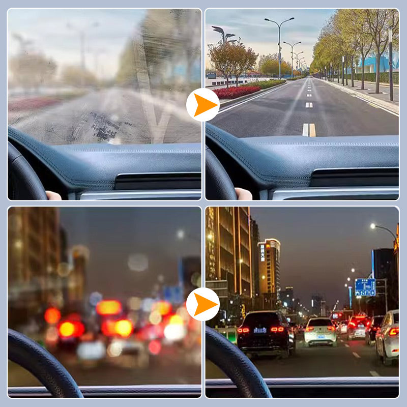 📢📢50% OFF !! ⏰Car Glass Oil Film Stain Removal Cleaner