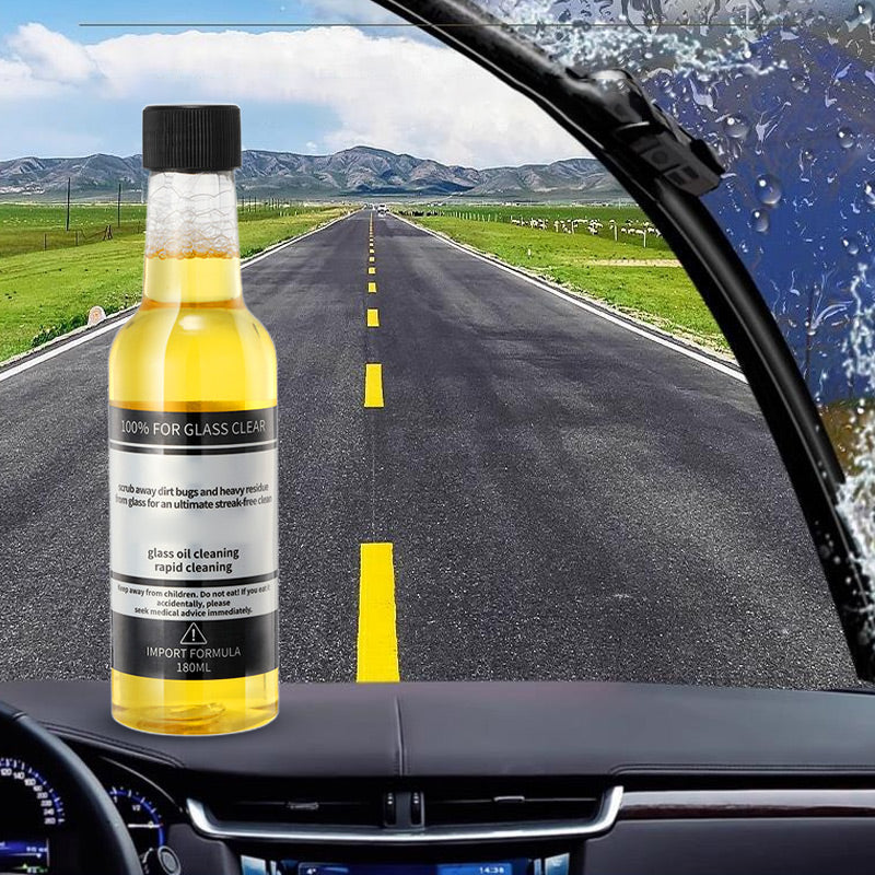 📢📢50% OFF !! ⏰Car Glass Oil Film Stain Removal Cleaner