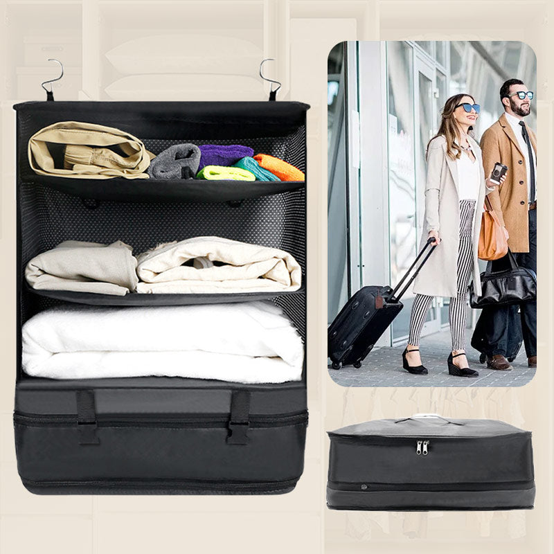 📢📢35% OFF !! ⏰Portable Foldable Triple Mesh Organizer Hanging Bag